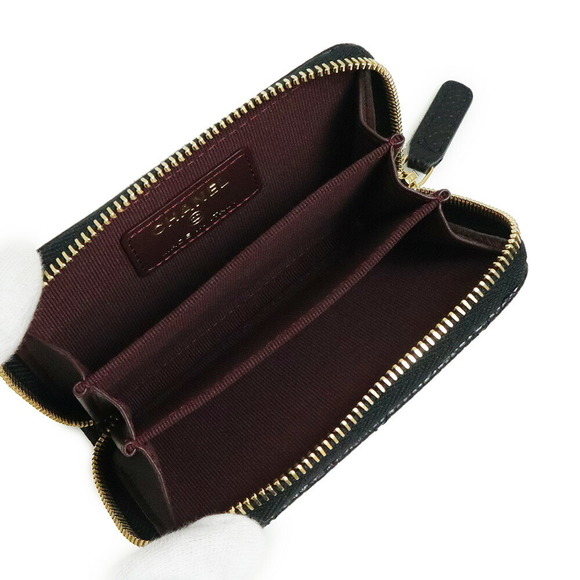 Chanel Matelasse Case Wallet Caviar Skin Leather Black - Picture 3 of 8